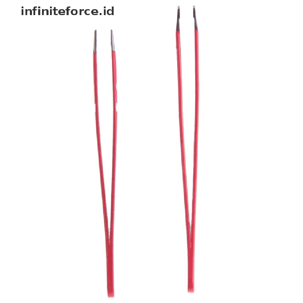 Infiniteforce.id 2pcs / Set Pensil Alis Motif Leopard Bahan Stainless Steel Untuk Makeup / Kosmetik Wanita