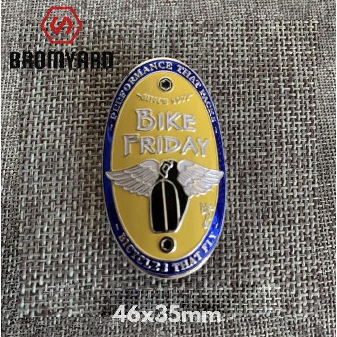 Hot Sale Bike Friday Logo Sticker Emblem Decals Plate Sepeda Road Bike Fixie Hot Sale