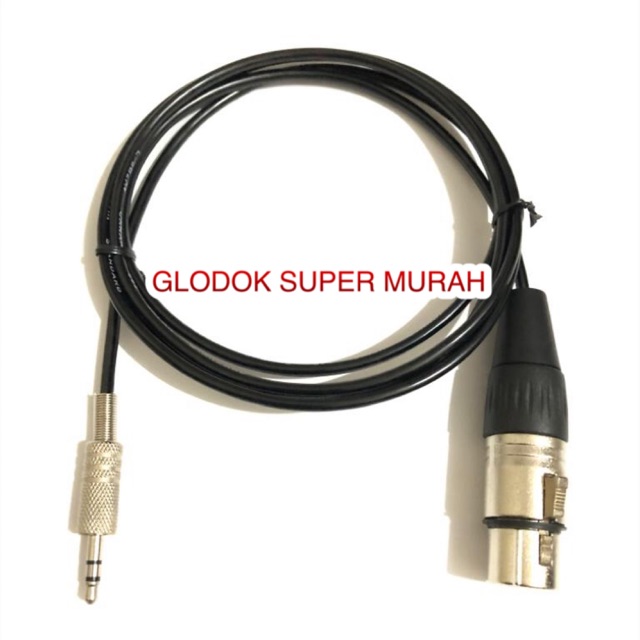 KABEL MIK CANARE JAPAN STANDAR JEK MINI STEREO 3.5mm TO XLR ATAU CANON FEMALE
