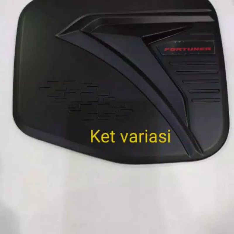 Tank cover/ tutup tangki bensin grand new old Fortuner Hitam &amp; Carbon