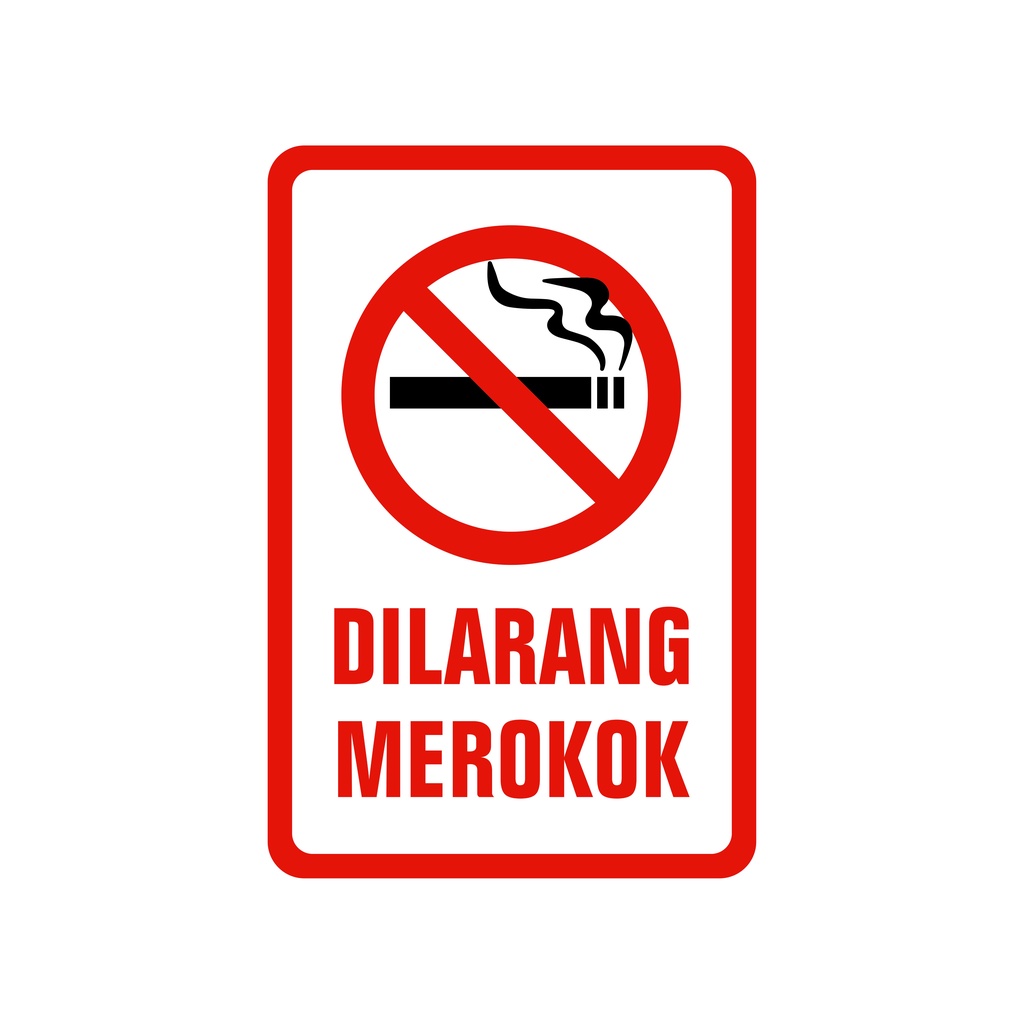 

RAMBU DILARANG MEROKOK 20CM X 30CM PLAT ALUMUNIUM 1.2mm