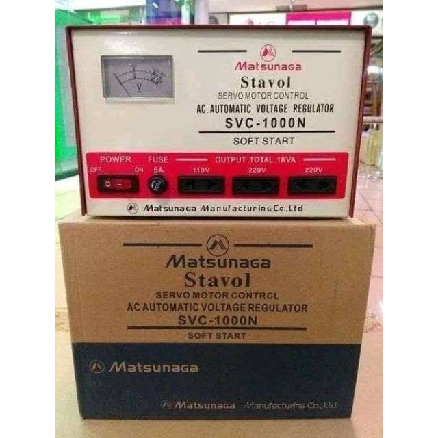 [SUSE] STAVOL MATSUNAGA SVC 1000 N VA 1000N STABILIZER VOLT AC REGULATOR MOTOR