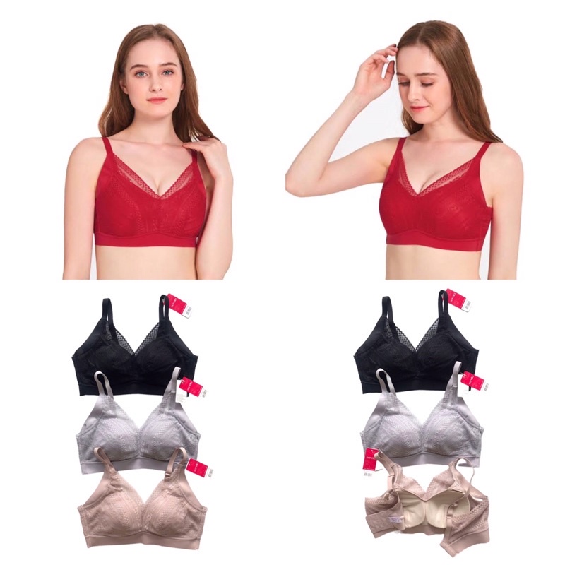 sorella bra tanpa kawat N10-02969V original cross label size EL