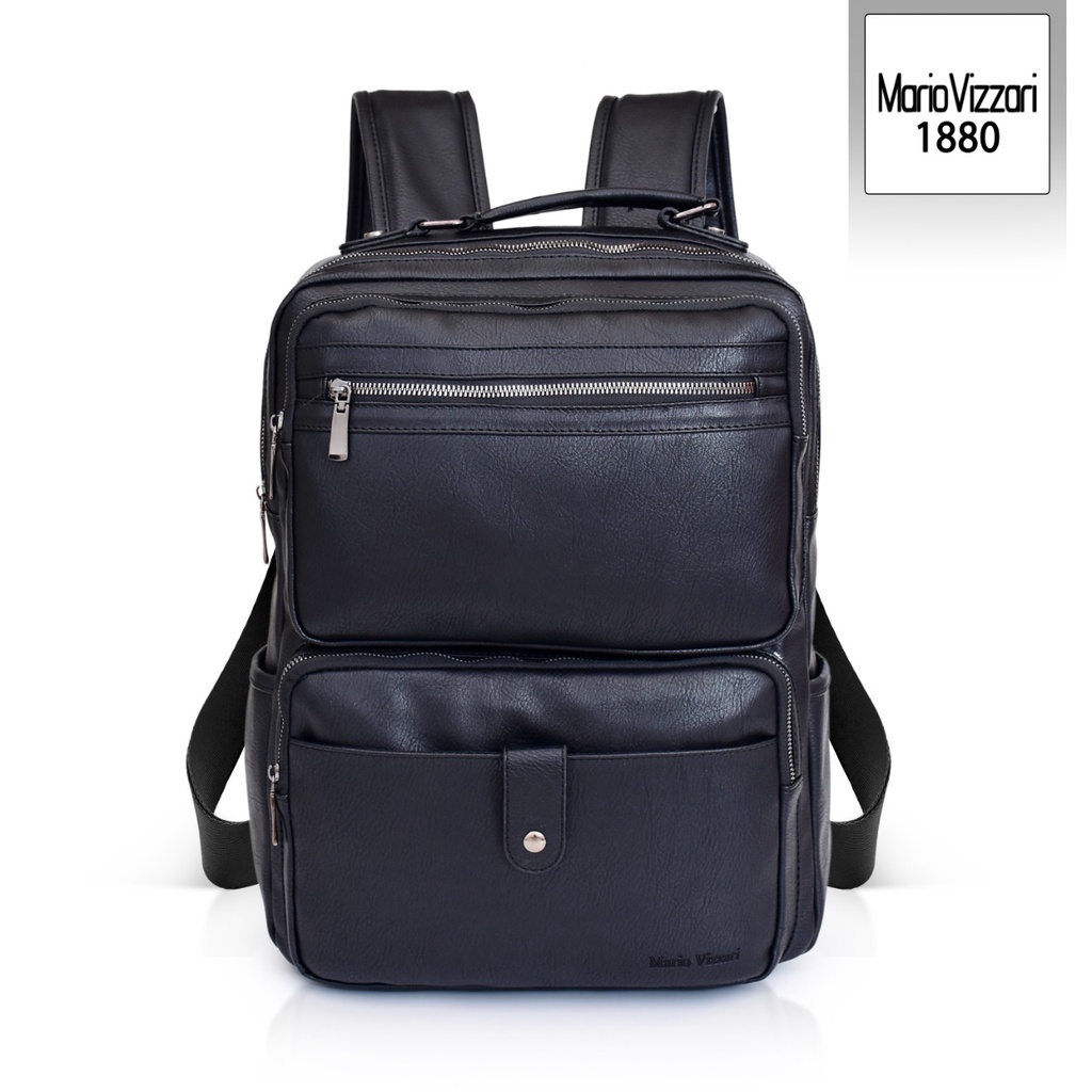 Tas Ransel Pria Kulit Mario Vizzari Caster (1880) - Laptop