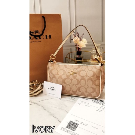 Coach Messico Nolita Top Handle Singnature free Paperbag nota