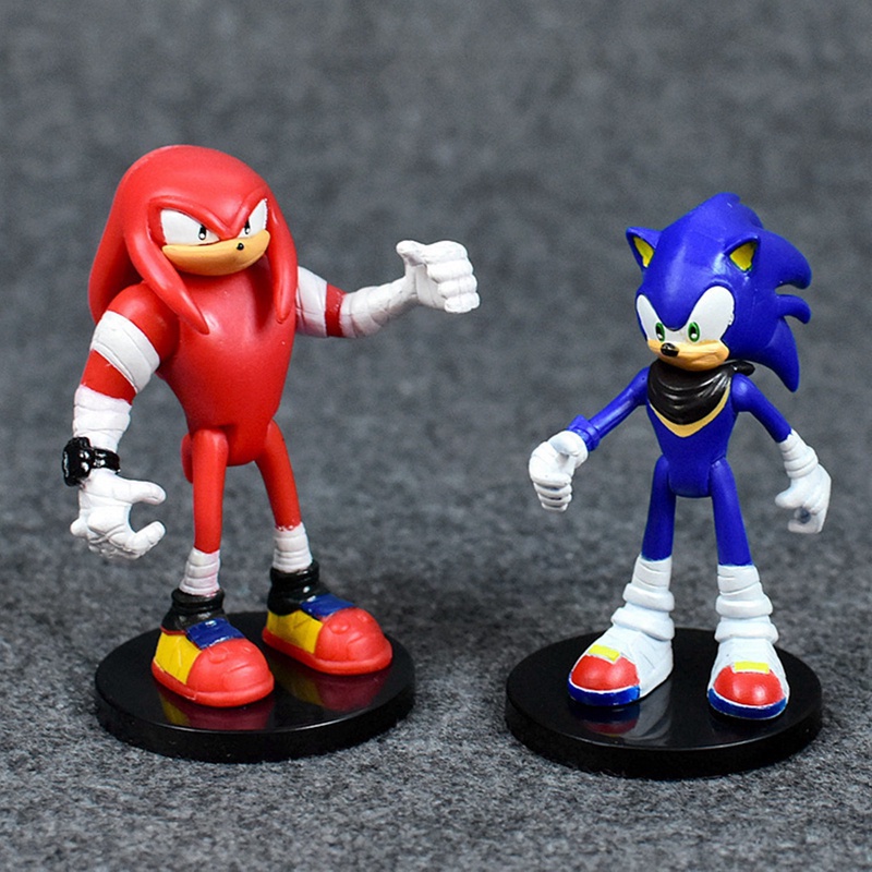 6pcs / set Mainan Action Figure Sonic Boom Rare Dr Eggman Shadow Tails Bahan PVC Ukuran 6-7cm Untuk Hadiah Anak