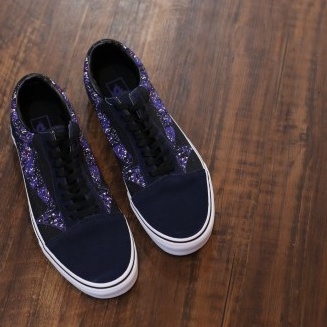 Endarfootwear - Vans Oldskool Warp Parisian Galaxy Night Glow in The Dark