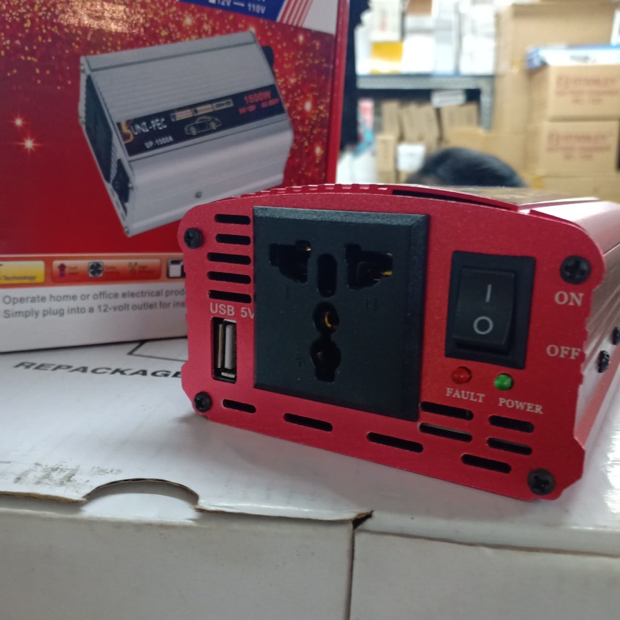 POWER INVERTER 12V 500WATT UNI-PEC 500W DC 12V TO AC 220V