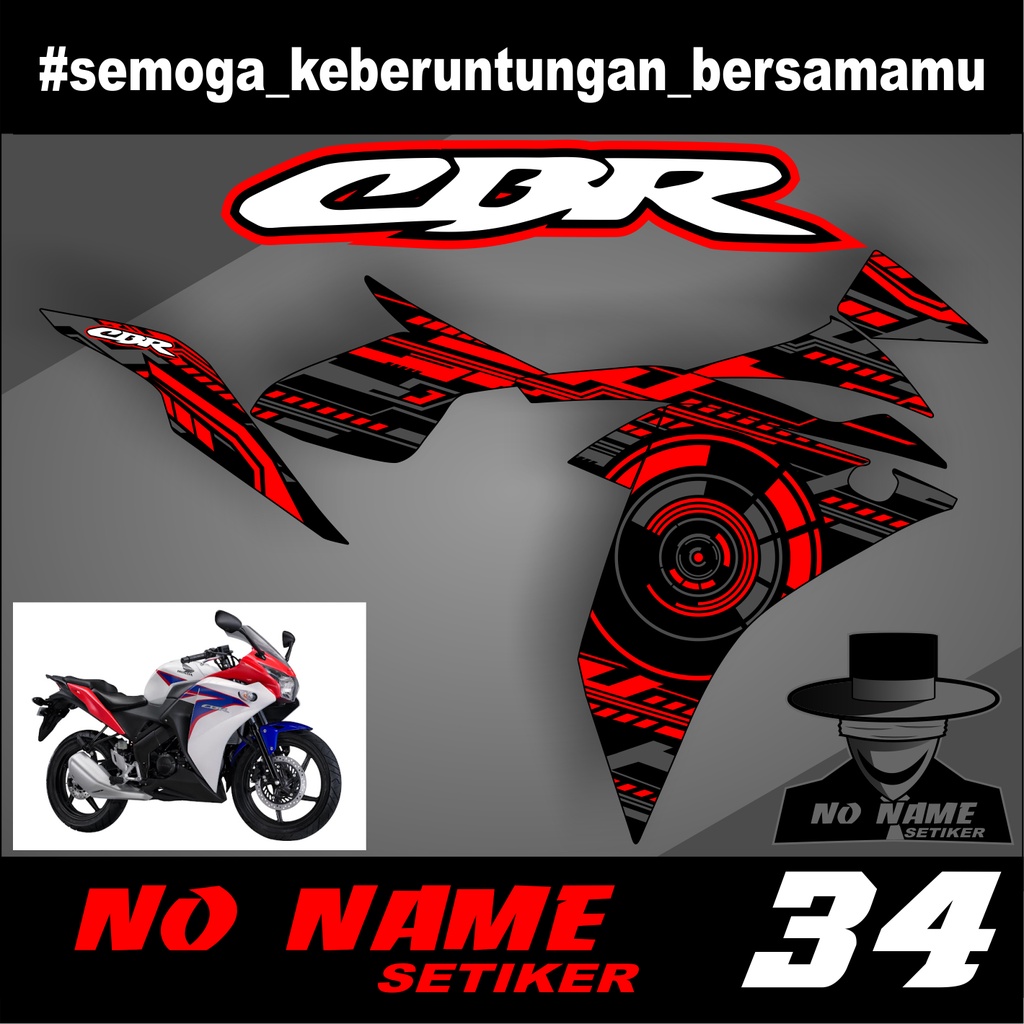 Sticker Striping Variasi New CBR 150 Tahun 2011 (34) - Striping Motor New CBR 150