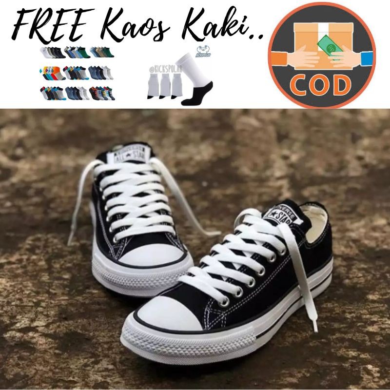 TS Sepatu Converse 70s Low Premium Import Vietnam Murah Sneakers Pria Sekolah Grade Original