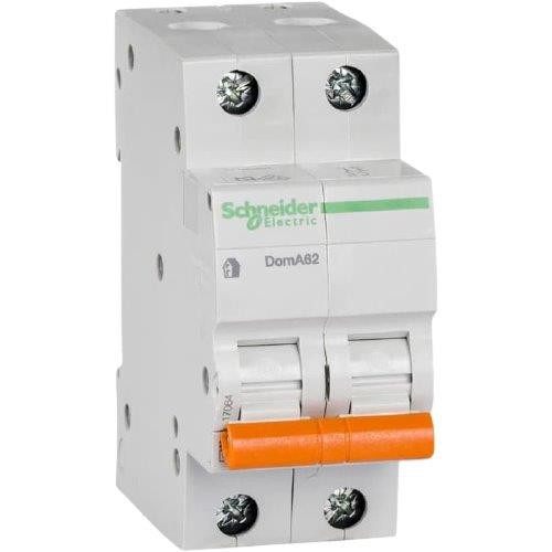 MCB Schneider Listrik 40A Ampere 2 Phase Domae Original Anti Jeglek Ori