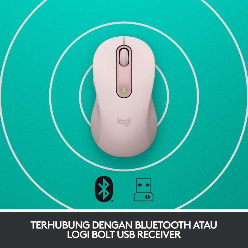 Mouse Logitech M650 Signature Wireless and Bluetooth 2000DPI