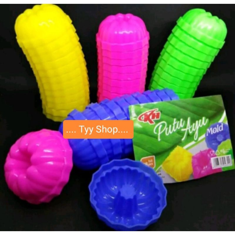 1 lusin cetakan putu ayu/cetakan kue/cetakan kue putu ayu plastik/cetakan putu ayu bulat