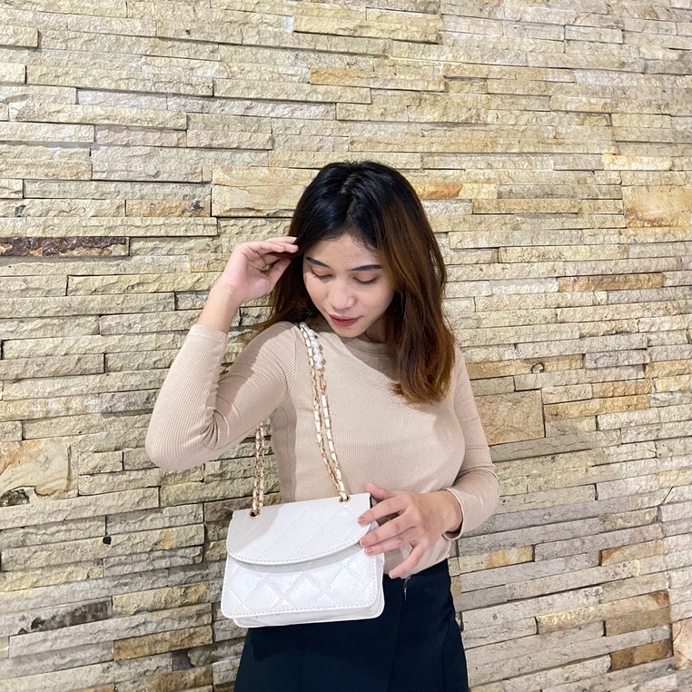 Tas Selempang Ashion Korea Import Azzura Mutiara Pearl