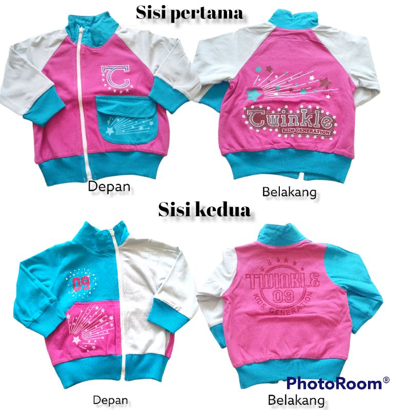 sweater anak perempuan size 2-3 tahun