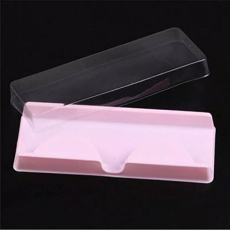 Jual Kotak Kosong Penyimpanan Bulumata Warna Pink Transparan 1 Pack Isi 10 Kotak Shopee 