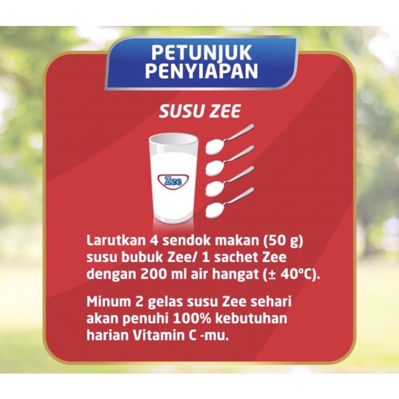 Zee reguler &amp; platinum 350 gram ( susu nutrisi lengkap anak )