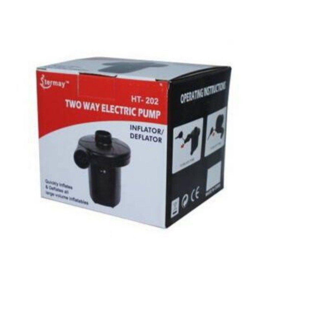 STERMAY HT-202 Pompa Kasur angin elektrik + Adaptor Charger HP Mobil