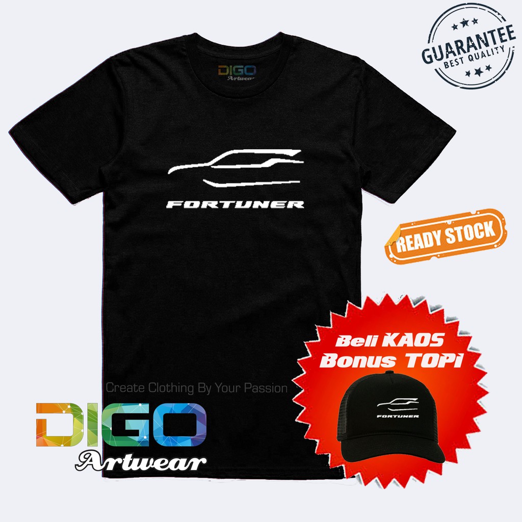kaos toyota fortuner premium baju pria BONUS TOPI