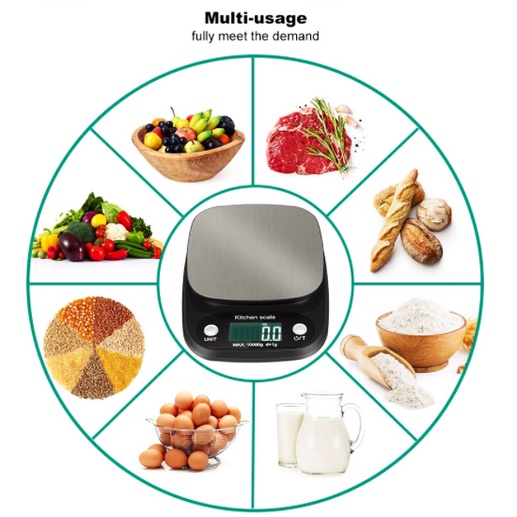 Modern Digital Kitchen Scale 10kg Timbangan Digital akurasi tinggi