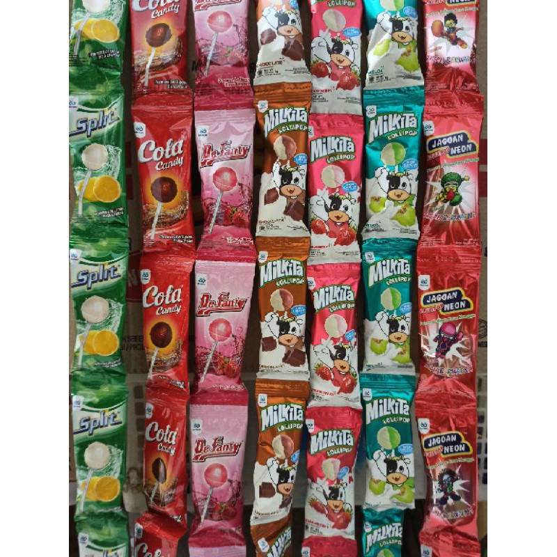 

PERMEN MILKITA, JAGOAN NEON, COLA CANDY, DEFANTY, SPLIT RENCENG / PERMEN KOJEK UNIFARM