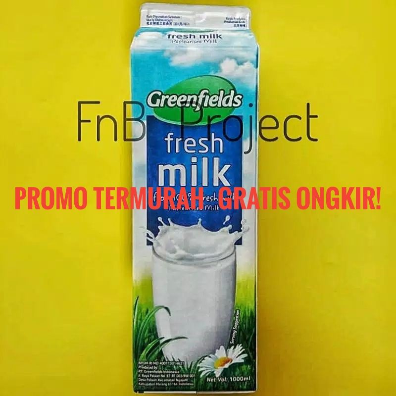 

BgKr SUSU FRESH MILK GREENFIELDS 1 LITER GREENFIELD PASTEURISASI, GROSIR!!