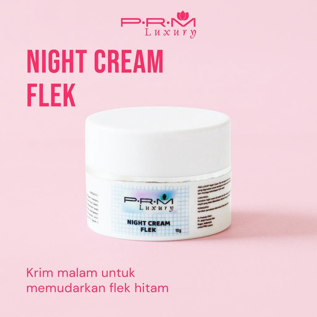 NIGHT PRM LUXURY FLEK BPOM (KUALITAS TETAP SAMA SEPERTI BIASANYA) / Cream malam/ krim wajah/pemutih wajah/Skincare /cream terlaris/glowing/