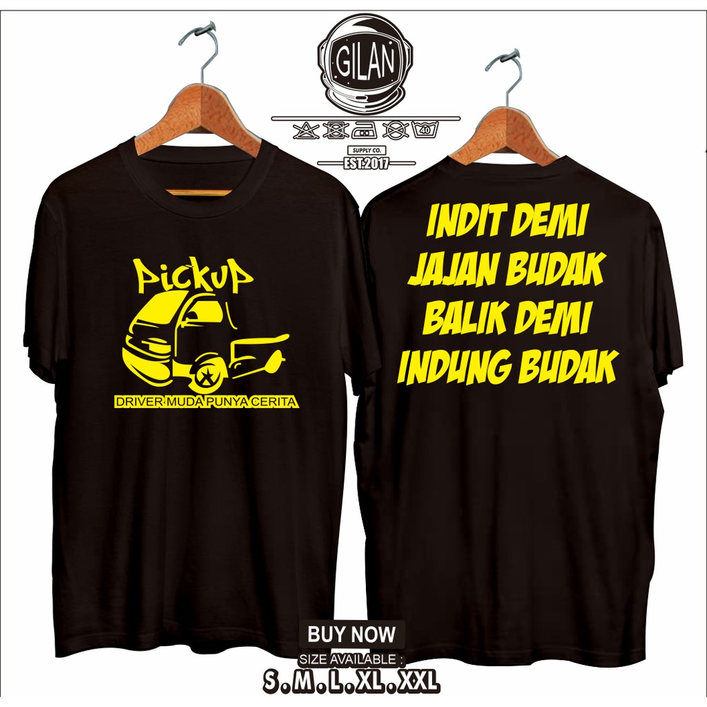 KAOS BAJU MOBIL SUZUKI CARRY PICK UP DRIVER MUDA PUNYA CERITA INDIT RACING OTOMOTIF -