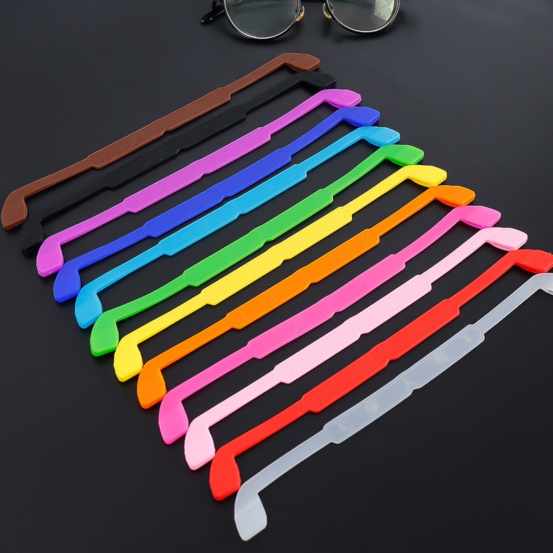 Tali Lanyard Kacamata Bahan Silikon Elastis Anti Hilang Untuk Pria Dan Wanita