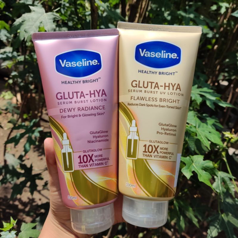 Vaseline Healthy Gluta Hya Serum Healthy Bright Gluta Hya Dewi Radiance Burst UV Lotion 200 ML - 100