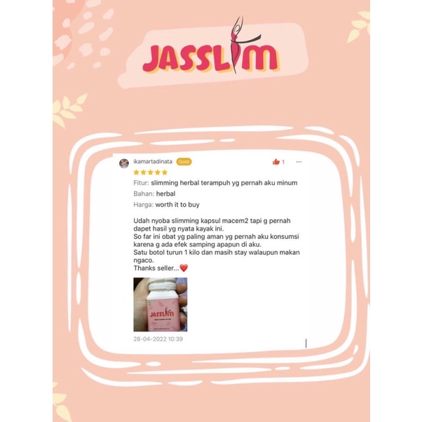 JASSLIM SLIMMING FIT HERBAL | OBAT PELANGSING| SLIMMING KAPSUL |OBAT DIET