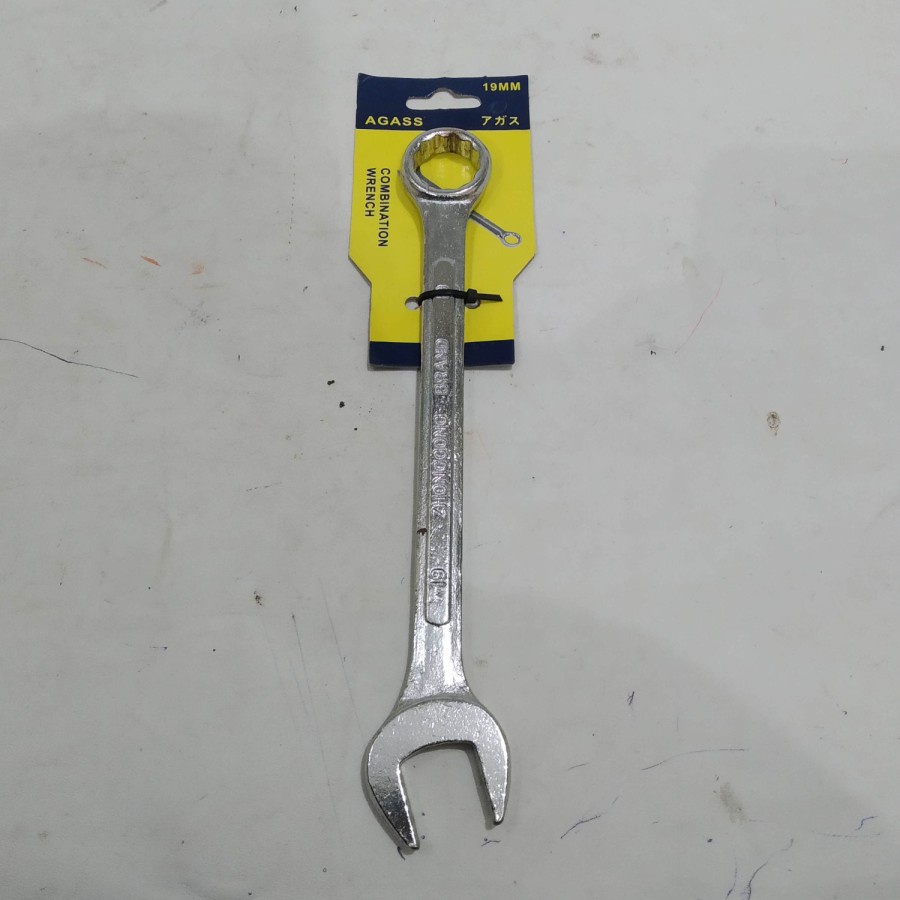 Combination spanner Wrench Kunci Kombinasi Ring Pas ringpas 19mm 19 mm