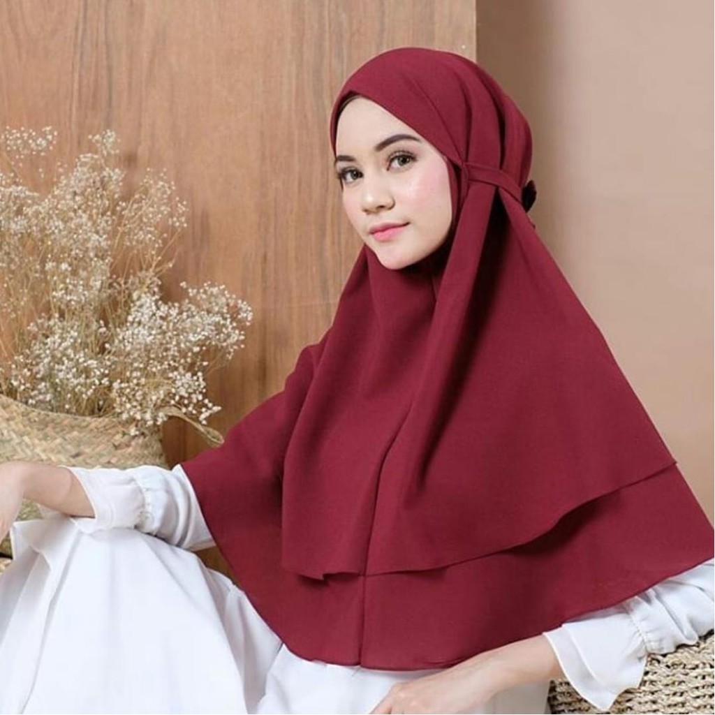 Maryam Syari Double Layer Maryam Lipit Original