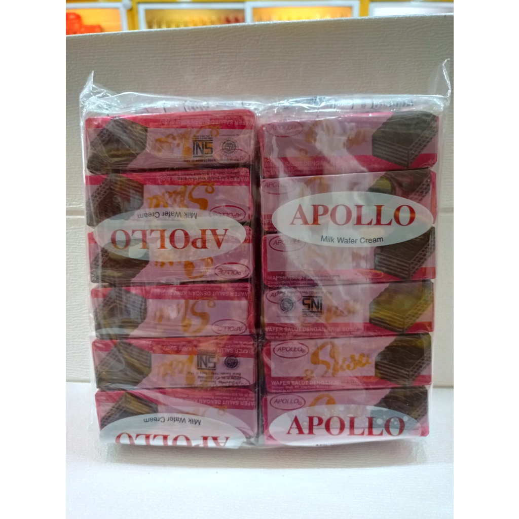 

Apollo Milk Wafer Cream 48 pcs Wafer Krim Susu