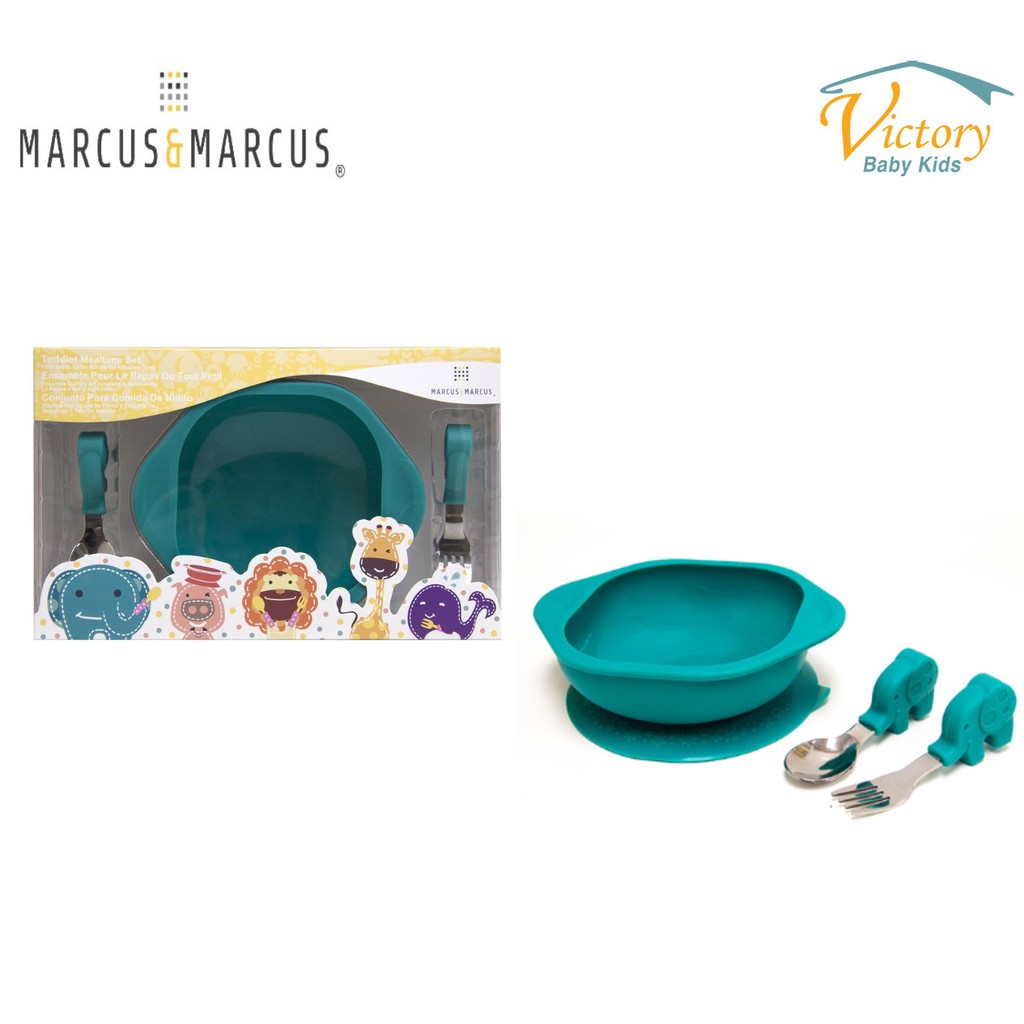 Marcus &amp; Marcus Toddler Mealtime - Green Elephant