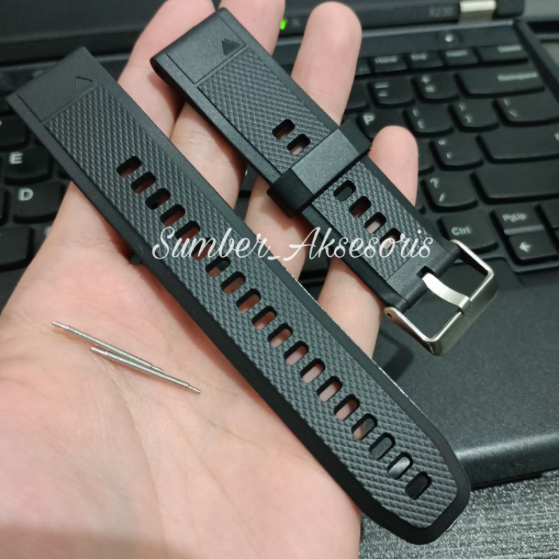 Strap Smartwatch 22mm 24mm Jam Tangan Berkualitas Tali Karet Garmin Instinct Fenix 5 dan 6