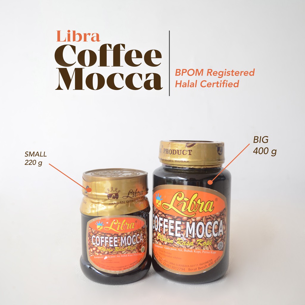 

COFFEE MOCCA LIBRA olesan selai topping perisa ekstrak kopi moka 220g