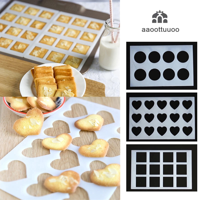 12 Cavity Thin Tile Crisp Pad Mold Candy Biscuit Mold DIY Accessories