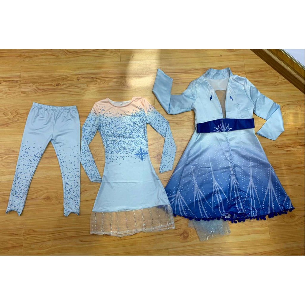 [Brandedbaby] 3T-11T KOSTUM FROZEN ELSA TERBARU / GAUN ELSA DRESS FROZEN SET