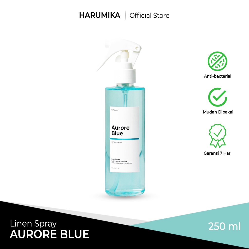 HARUMIKA AURORE BLUE 250 ml LINEN SPRAY ANTI BACTERIAL