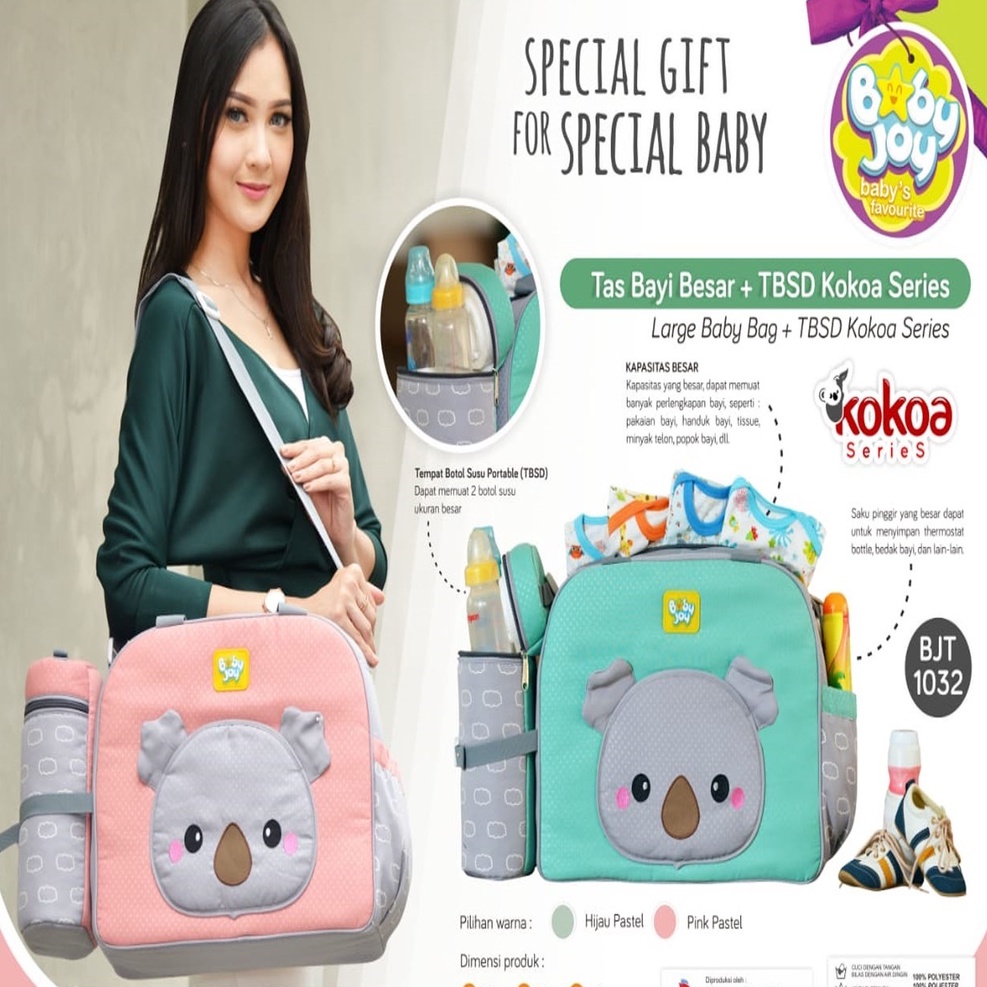 Baby Joy Tas Bayi Besar + TBSD Kokoa Series BJT1032 / Tas Bayi Besar Serba Guna