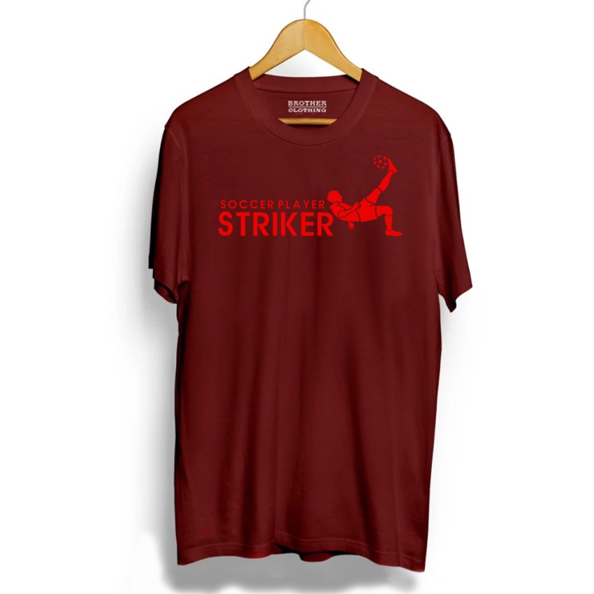 Kaos Distro Pemain Bola Striker Red - Abu Misty Premium