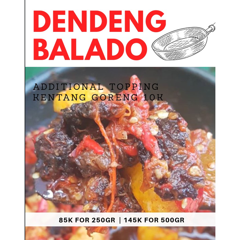 

(TERENAK) DENDENG BATOKOK / DENDENG BALADO