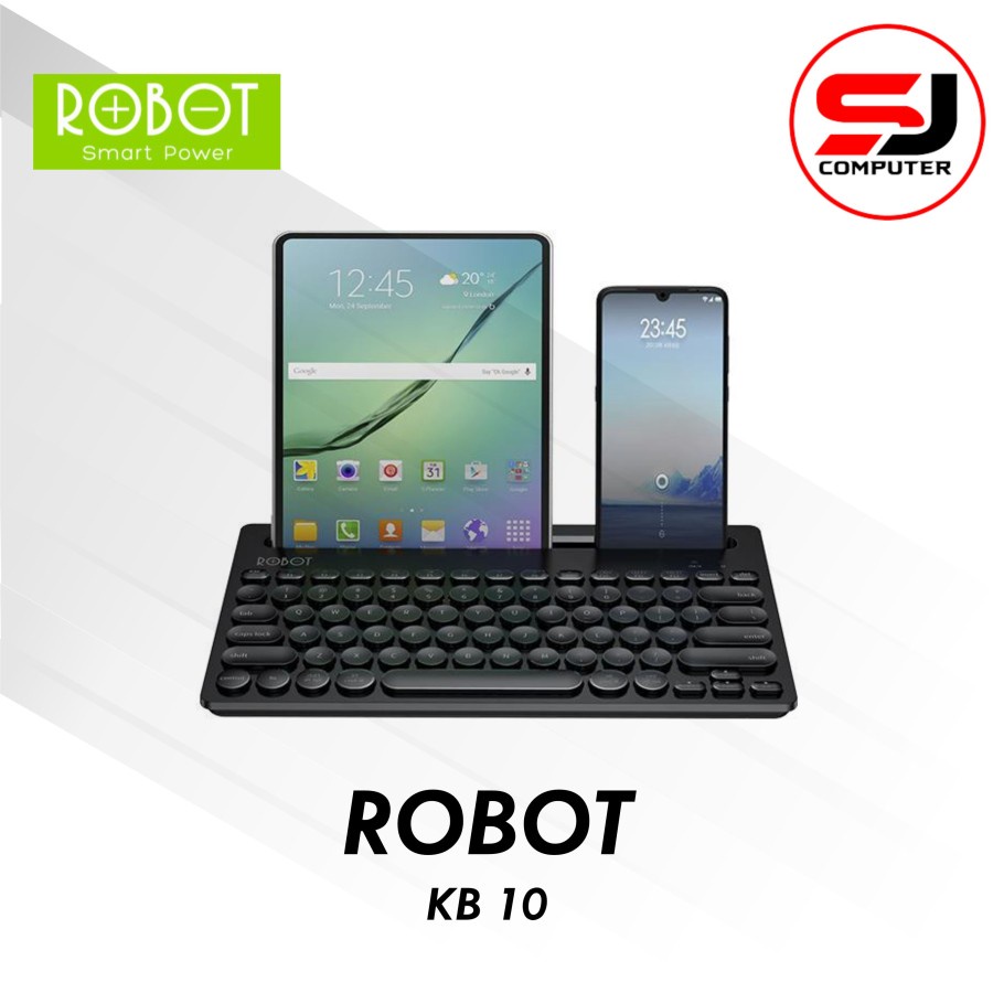 ROBOT KB10 KEYBOARD WiRELESS &amp; BLUETOOTH Android iPad PC Multi Connect