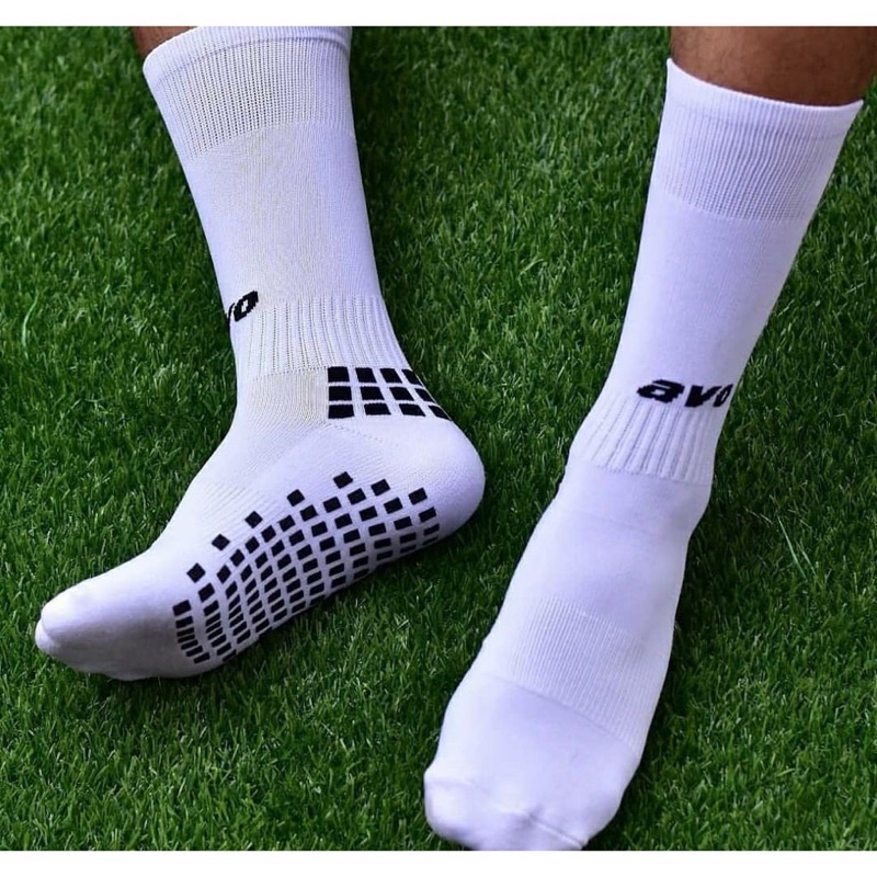 Kaos Kaki Futsal Anti-Slip Pendek AVO R9 Putih