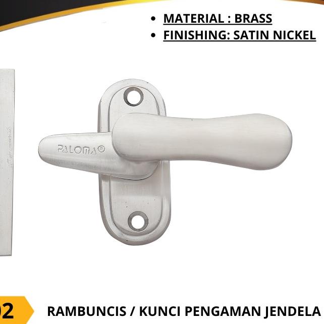 ➯ RAMBUNCIS SLOT SELOT KUNCI JENDELA RBP 602 PALOMA PENGUNCI JENDELA ۩