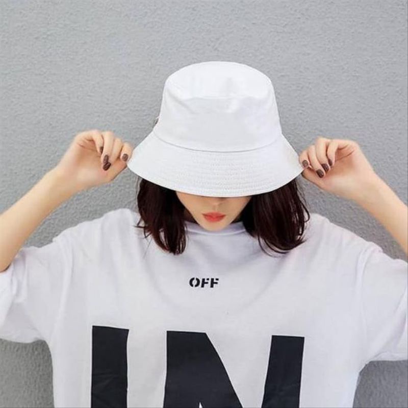 TERMURAH TOPI BUCKET HAT POLOS WANITA &amp; PRIA WARNA BANYAK VARIASI WARNA