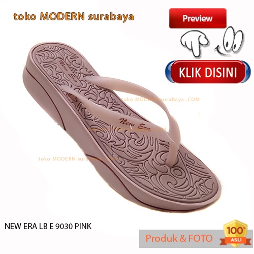 Sandal wanita casual sandal jepit karet NEW ERA LB E 9030