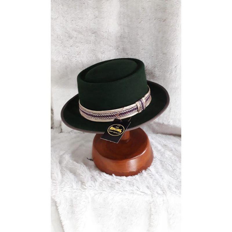 Topi laken porkpie topi fedora original