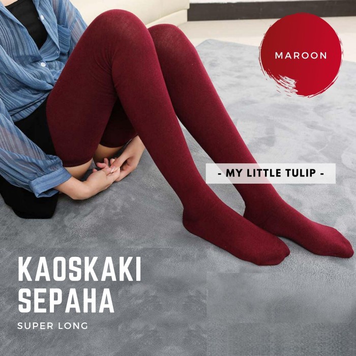 Kaos Kaki Legging Super Long / Kaos kaki Leging / Kaos kaki Paha Atas